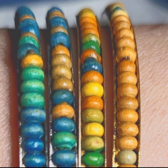 •𝙒𝙊𝙊𝘿𝙀𝙉-𝘽𝙀𝘼𝘿𝙎• •𝙑𝙄𝙉𝙏𝘼𝙂𝙀•𝘽𝙍𝘼𝘾𝙀𝙇𝙀𝙏𝙎• - Picture 5 of 16